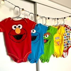 Sesame Street Character Onesies Pack